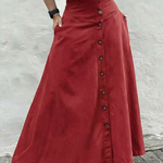 Women's Casual And Fashionable A-line Cotton Skirt