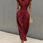Waist-cinching Linen And Cotton Sleeveless Dress
