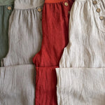 Cozy Breathable Loose Linen Cotton Wide-leg Pants