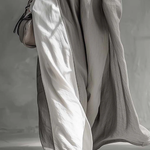 Casual And Cozy Color-blocked Cotton Dress