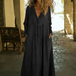 Cozy Loose-fitting Denim Dress