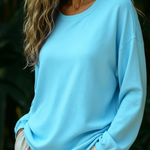Women's Casual Cozy Loose-fitting Cotton Sweatshirt