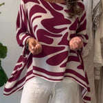 Loose-fitting Casual Printed Chiffon Top
