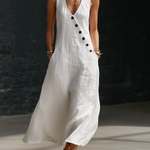 Button-Up Maxi Dress — Comfortable Minimalist Everyday Wear