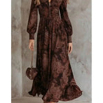 Women's Vintage Paisley Print Dress