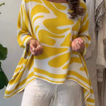 Loose-fitting Casual Printed Chiffon Top