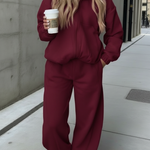 Cozy Travel Hoodie And Pants Two-piece Set