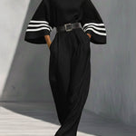 Loose And Comfortable Linen And Cotton Jumpsuit