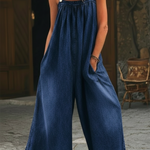 Easy-to-wear Unrestrictive Denim Overalls