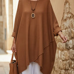 Cozy Oversized Cocoon-shaped Knit Pullover Sweater