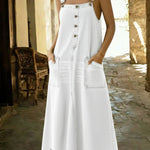 Women's Casual Sleeveless Cotton Denim Dress