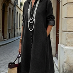 Cozy 100% Cotton Denim Shirt Dress