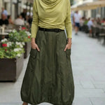 Women's Casual Pocket Balloon Skirt