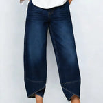 Women's Casual Cross-design Cotton Denim Jeans
