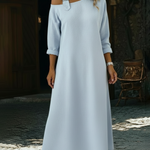Casual Single Shoulder Strap Linen-cotton Dress