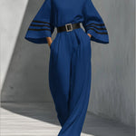 Loose And Comfortable Linen And Cotton Jumpsuit