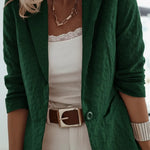 Women's Elegant Lace Button Jacket