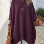 Cozy Oversized Cocoon-shaped Knit Pullover Sweater