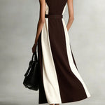 Women's Casual Comfortable Color-block Dress