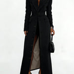 Women's Single-breasted Long Coat