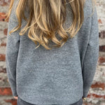 Women's Stand-up Collar Knit Solid Color Button Casual Loose Sweater