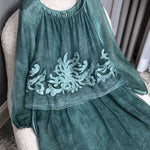 Women's Floral Print Casual Long-Sleeved Dress