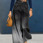 Women's Casual Washed Cotton Denim Jeans