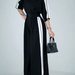 Casual Zip-up Cotton Jumpsuit