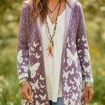 Butterfly Dream Knitted Hooded Cardigan