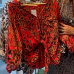 Casual Leopard Print Linen And Cotton Shirt