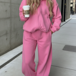 Cozy Travel Hoodie And Pants Two-piece Set