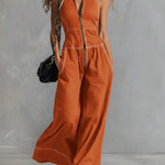 🔥 Casual Zippered Cotton Jumpsuit — The Ultimate Everyday Must-Have