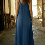 Women's Casual Sleeveless Cotton Denim Dress
