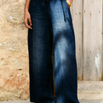 Women's Casual Linen And Cotton Wide-leg Pants
