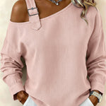 Casual Straps Linen-cotton Shirt Top