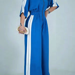 Casual Zip-up Cotton Jumpsuit