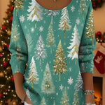 Tiffany Blue Dream Christmas Crew Neck Sweater