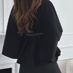 Women's Stylish Elegant Solid-color Wool Cape Coat