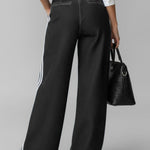 Women's High-waisted Loose-fitting Wide-leg Denim Jeans