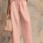 Léonie | Elegant Two-Piece Set in Cotton and Linen