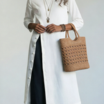 Minimalist Side-slit Buttoned Cotton And Linen Tunic Shirt