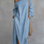 Women's Casual Off-the-shoulder Denim Dress