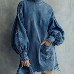 Women's Vintage Denim Mini Dress