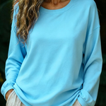 Women's Casual Cozy Loose-fitting Cotton Sweatshirt