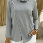Women's Cozy High-neck Stretch Top