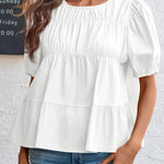 Women's Bubble Short-sleeved Top