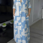 Women's Artistic Print Shirt Dress