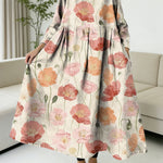 Women's Flowers Floral Pattern Art Print Casual Denim Dress