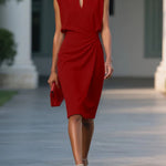 Elegant Slim Fit Sleeveless Dress