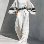 Loose And Comfortable Linen And Cotton Jumpsuit